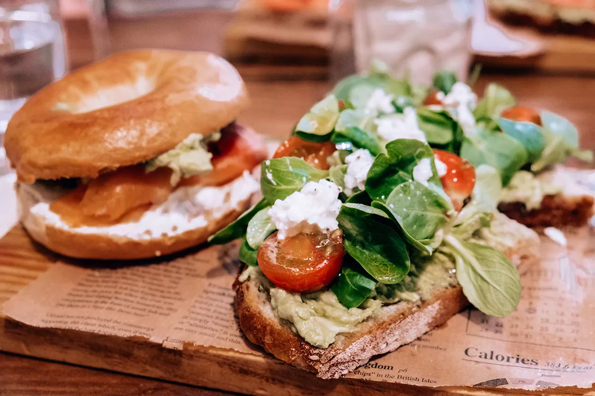 Where to Eat in San Sebastian - Old Town Coffee - Bagel and Avocado toast
