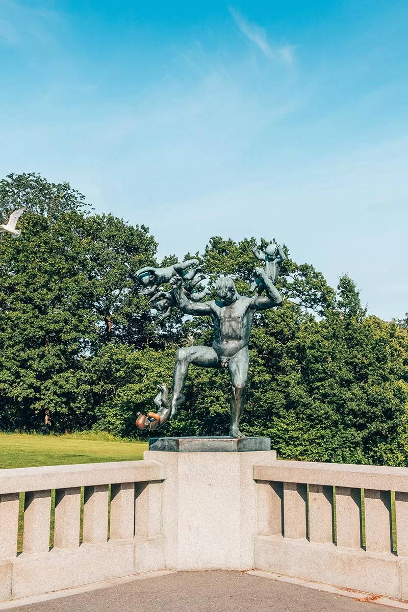 Best things to do in Oslo, Norway - Vigeland Sculpture Park - Man with babies