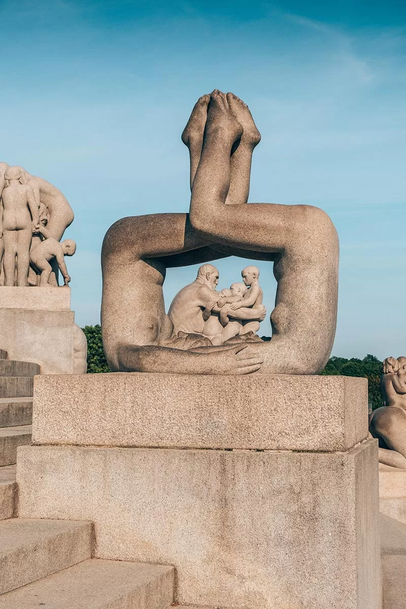 Best things to do in Oslo, Norway - Vigeland Sculpture Park - Upside down man and woman