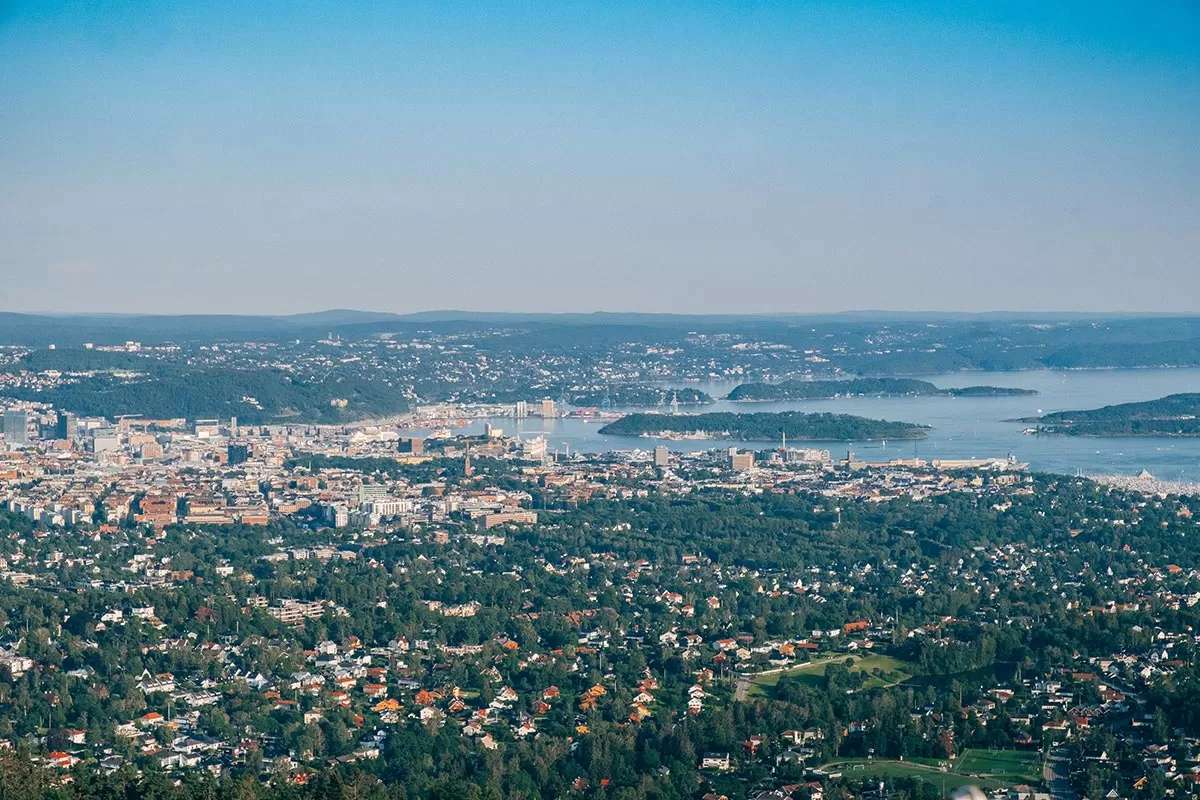 Free things to do in Oslo, Norway - View from Holmenkollen Ski Jump
