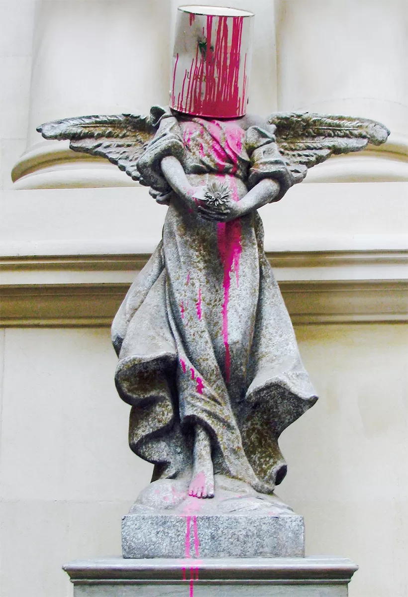 Banksy Walking Tour in Bristol - Paint Pot Angel Bristol Museum and Art Gallery