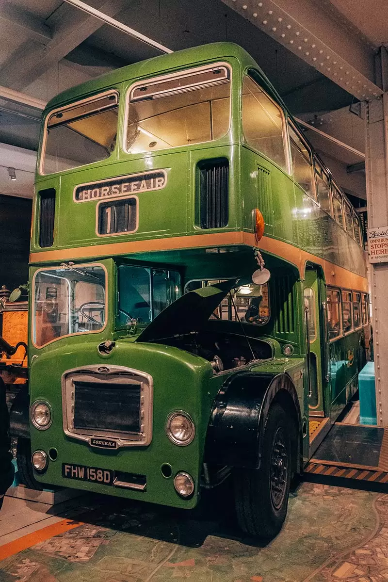 Bristol City Guide - Best Things to do in Bristol - Green bus at M Shed