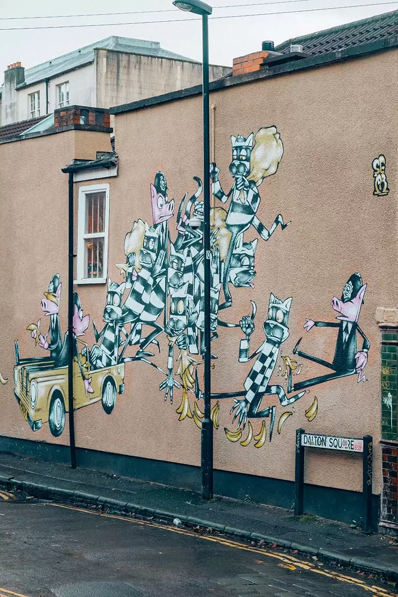 Bristol City Guide - Best Things to do in Bristol - Stokes Croft street art in Dalton Square