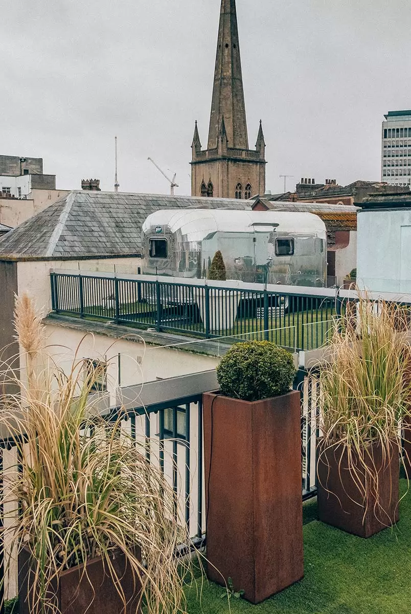 Brooks Guesthouse in Bristol Review - Rooftop and church