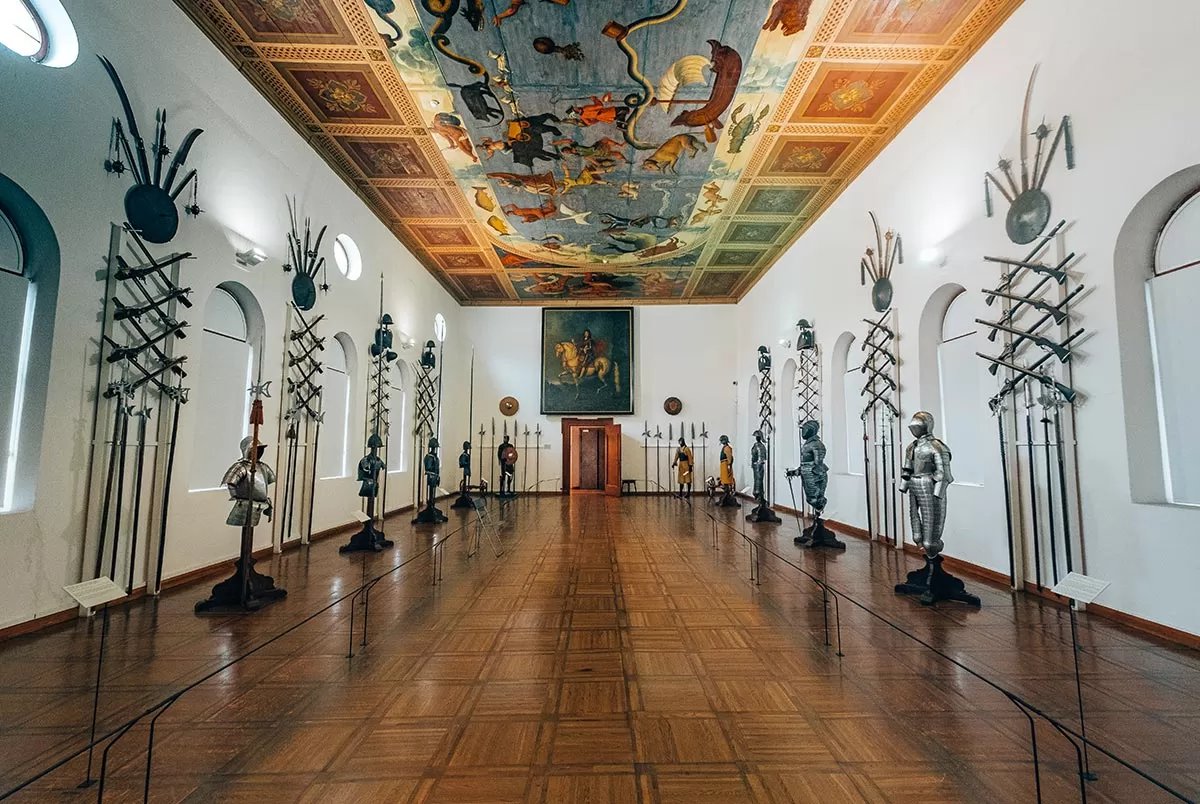 Best things to do in Innsbruck Austria - Ambras Castle Armour Hall