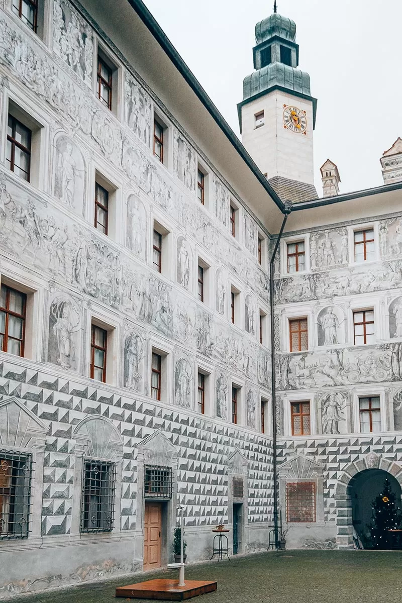 Best things to do in Innsbruck Austria - Ambras Castle Courtyard