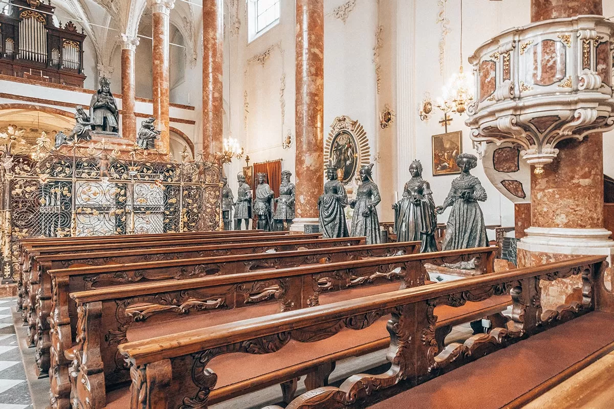 Best things to do in Innsbruck Austria - Hofkirche Court Church Statues