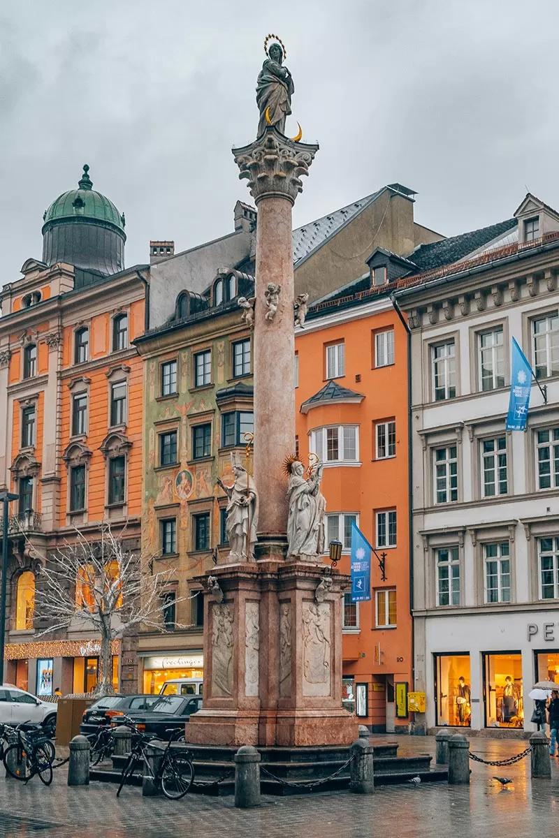 Best things to do in Innsbruck Austria - St. Annes Column