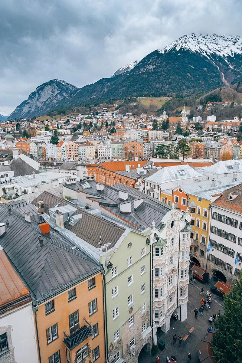 Best things to do in Innsbruck Austria - Panorama of Innsbruck at Sunset