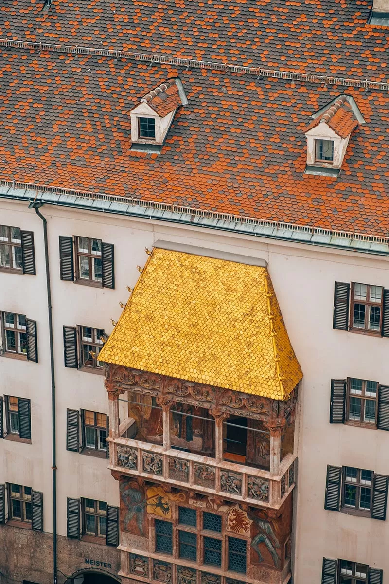 Best things to do in Innsbruck Austria - View of Golden Roof Goldenes Dachl
