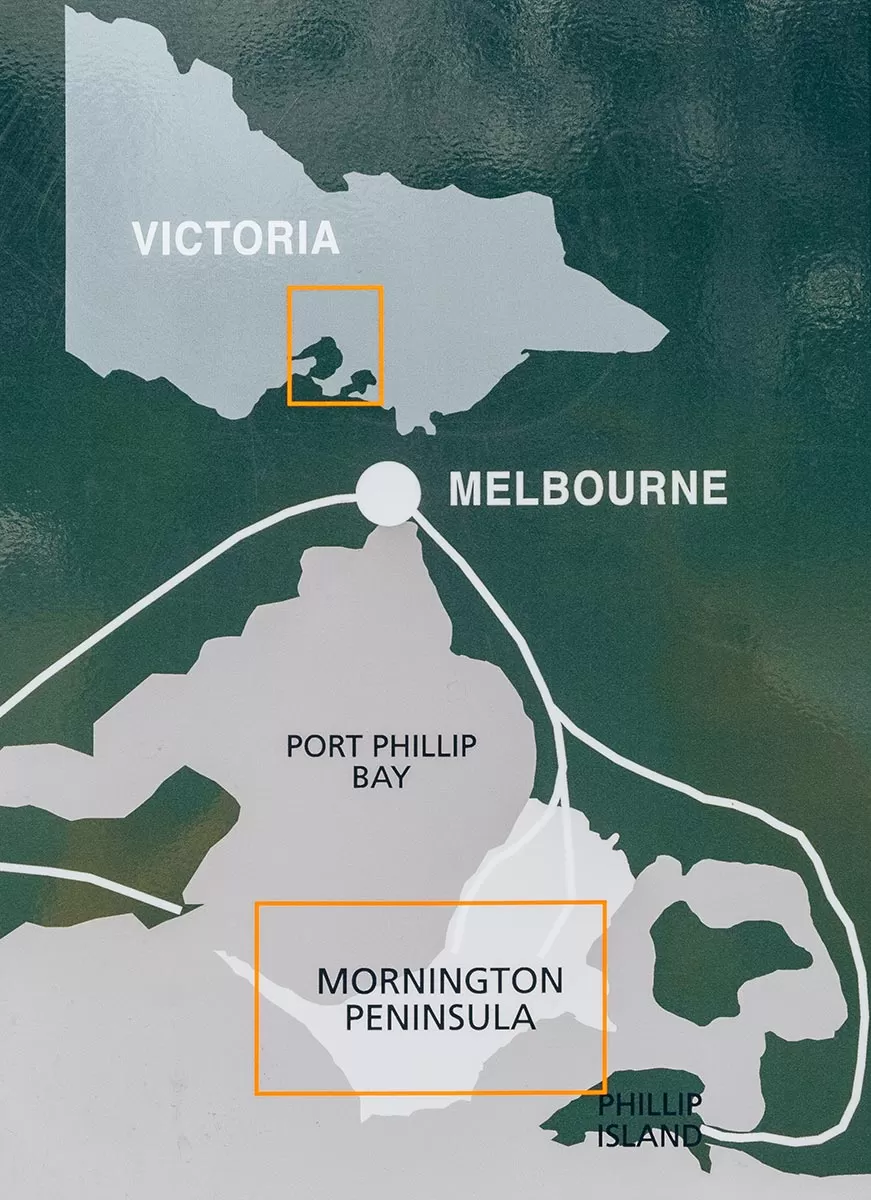Top things to do on the Mornington Peninsula - Map of Mornington Peninsula