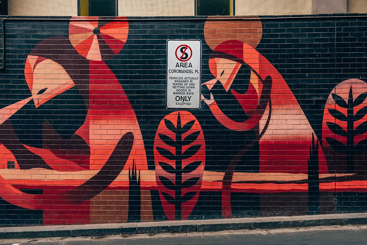 Melbourne Street Art Map - Coromandel Place - Mural by Al Stark
