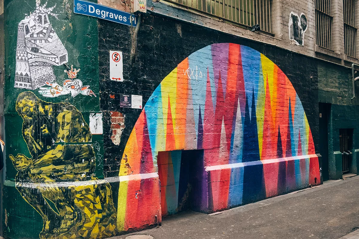 Melbourne Street Art Map - Degraves Place Street Art