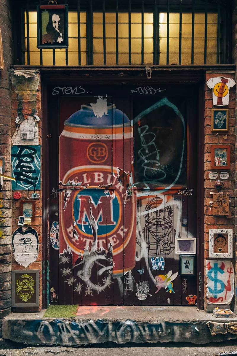 Melbourne Street Art Map - Presgrave Place - Beer can Mural