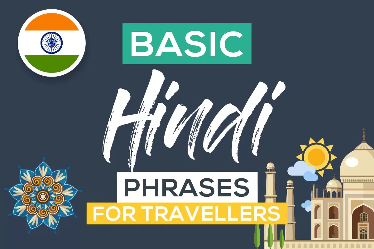 Common Hindi Phrases for Travel including printable