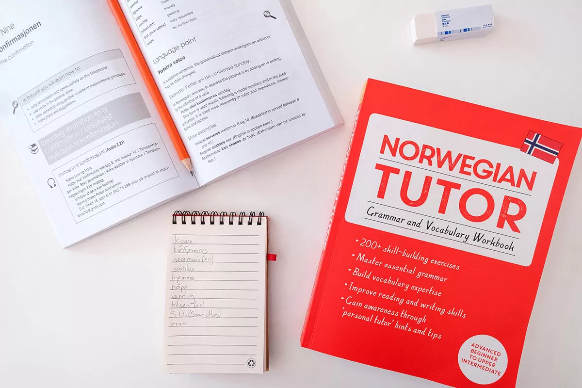 Is Norwegian Hard to Learn - Use Norwegian Tutor - Grammar and Vocabulary Workbook