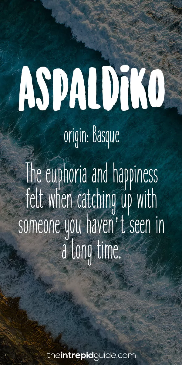 Beautiful Untranslatable Words - Basque - Aspaldiko