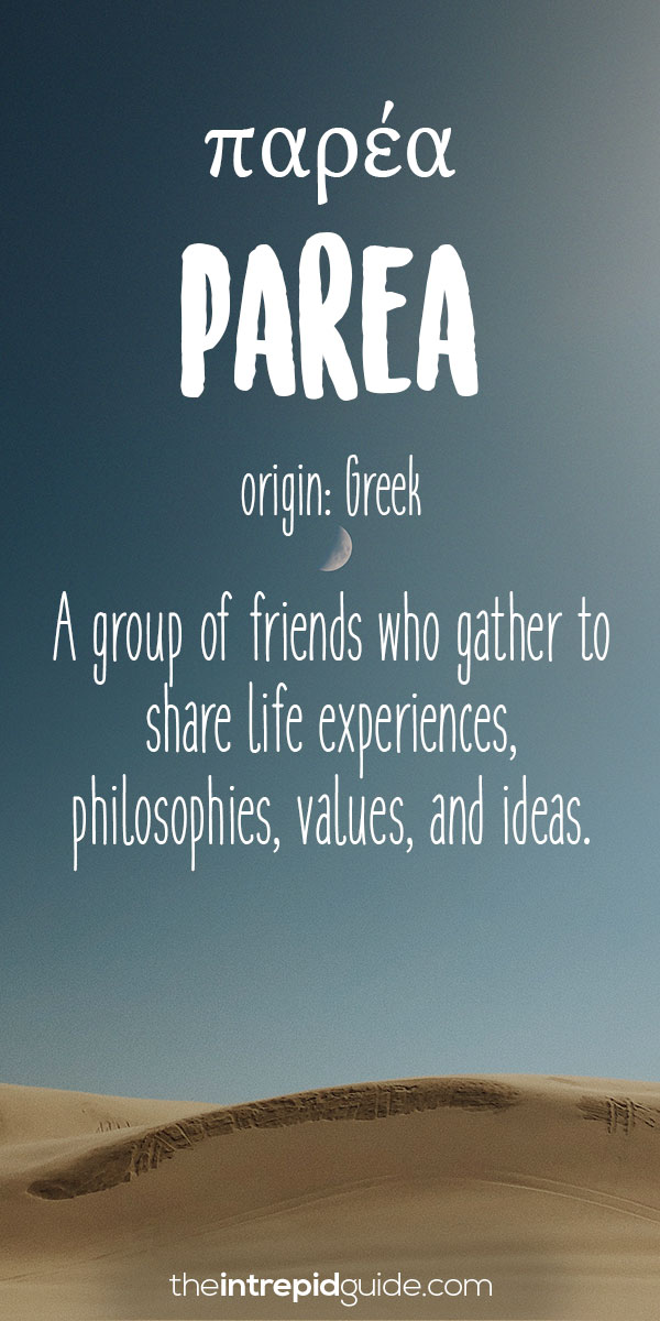 Beautiful Untranslatable Words - Greek - Parea