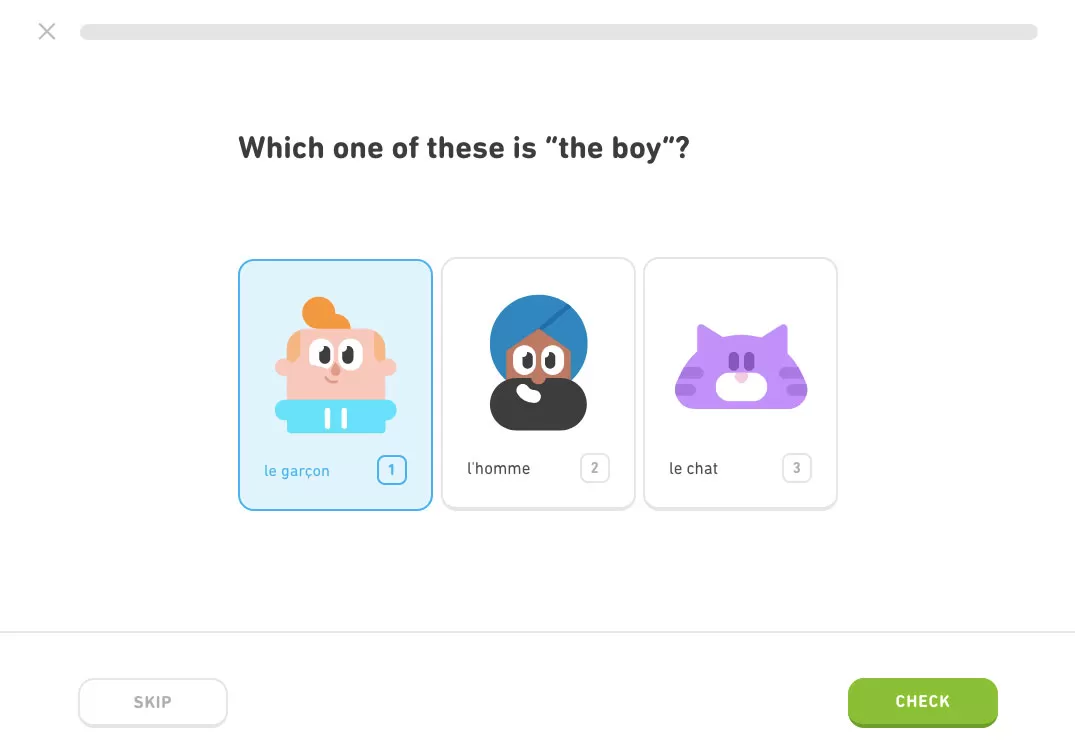 Memrise vs. Duolingo - How does Duolingo Work - Duolingo lesson structure