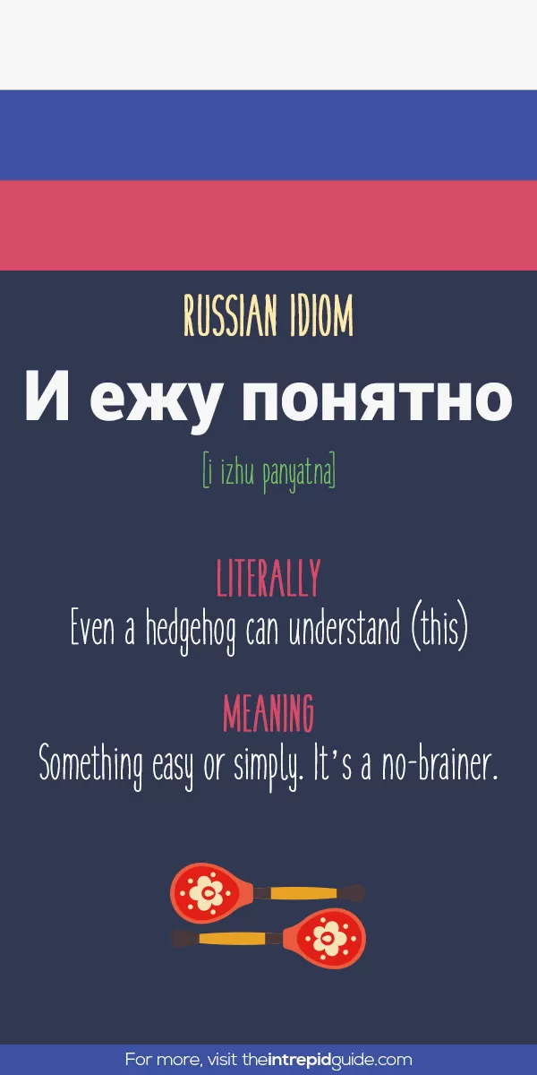 Russian Idioms - even a hedgehog can understand this
