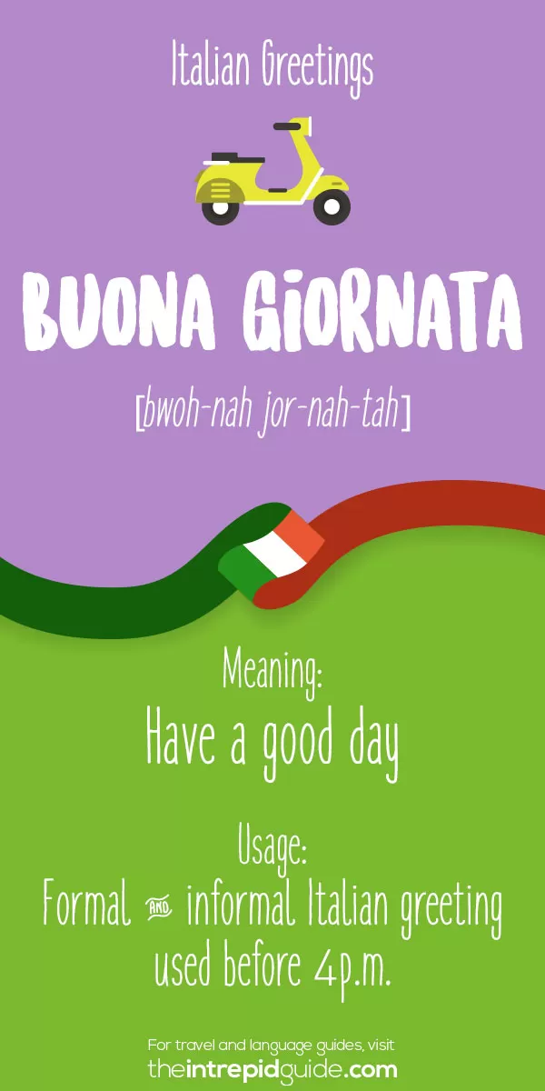 Italian Greetings - Buona giornata
