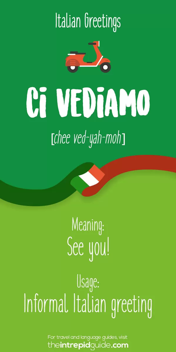 Italian Greetings - Ci vediamo