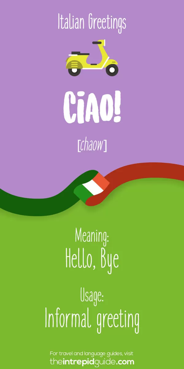 Italian Greetings - Ciao