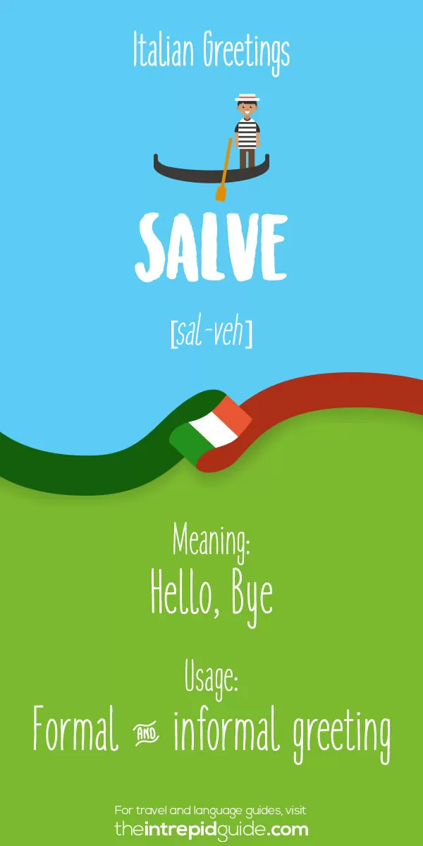 Italian Greetings - Salve