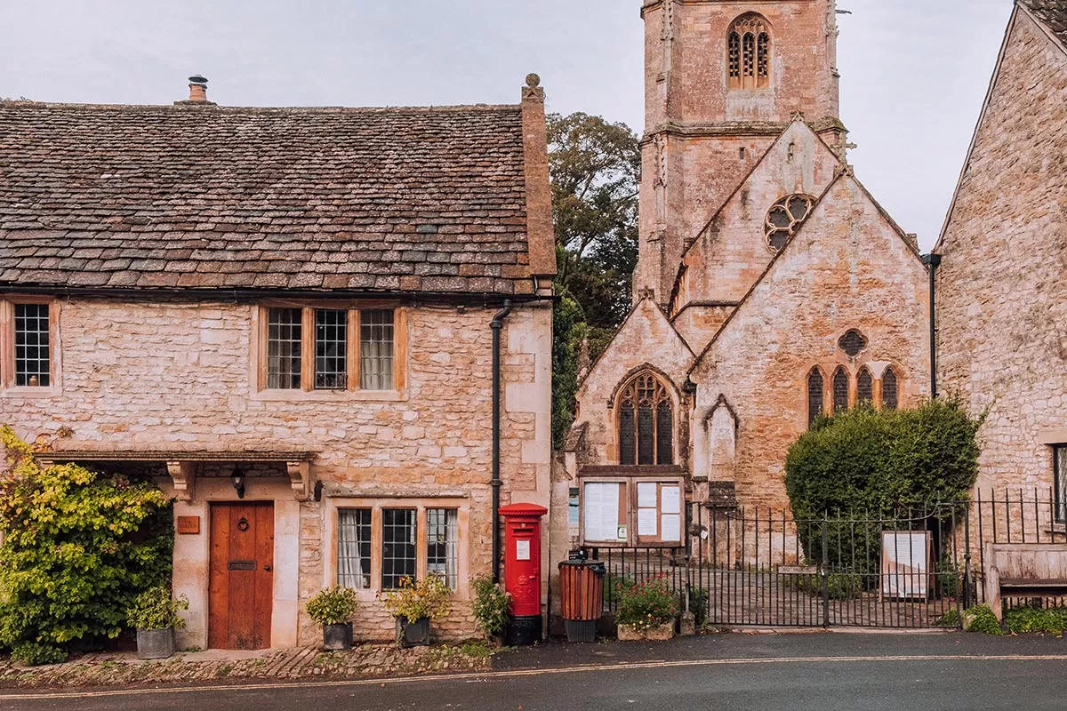 Best Things to Do in Castle Combe - The Cotswolds - St Andrews Church and post box