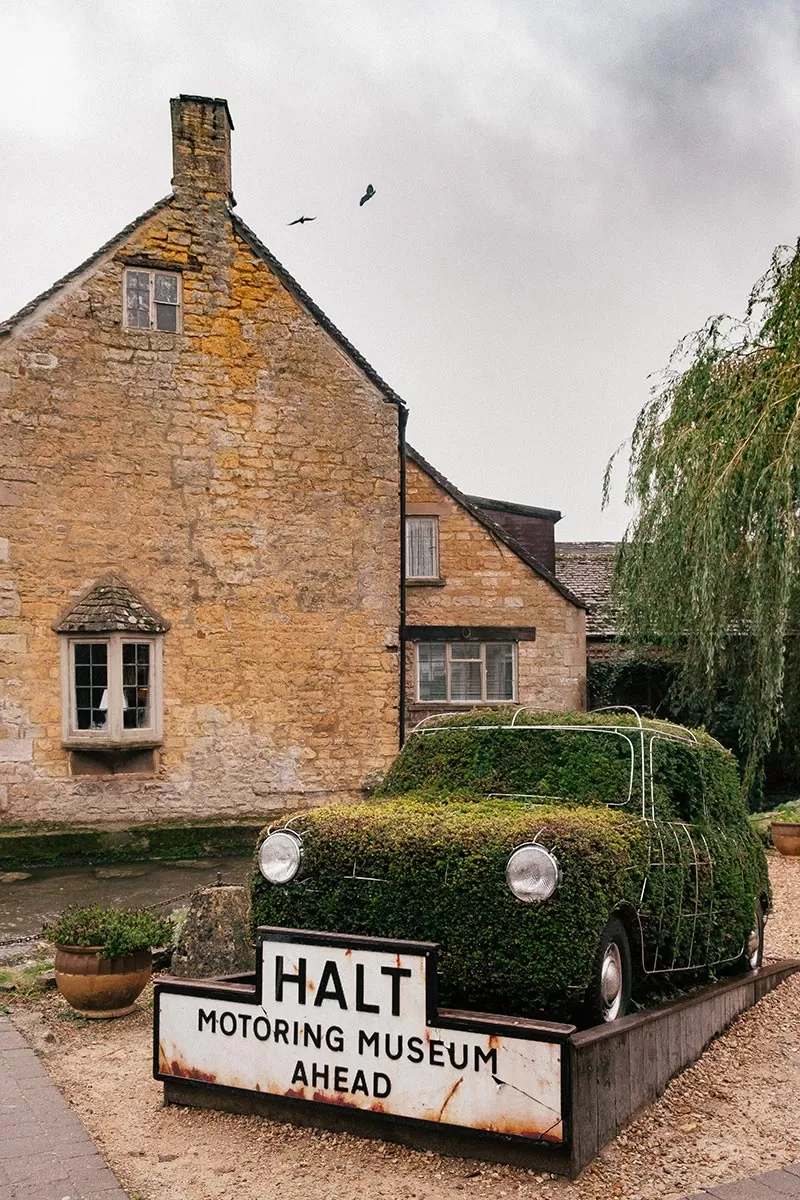 Things to do in Bourton-on-the-Water - The Cotswolds - Cotswold Motoring Museum & Toy Collection - Mini cooper hedge