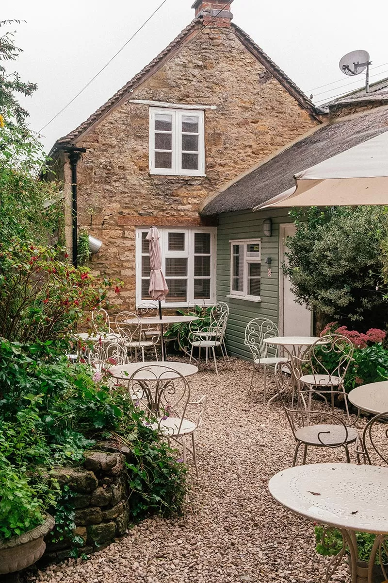 Things to do in Stow-on-the-Wold - Outside garden at Lucys Tearoom