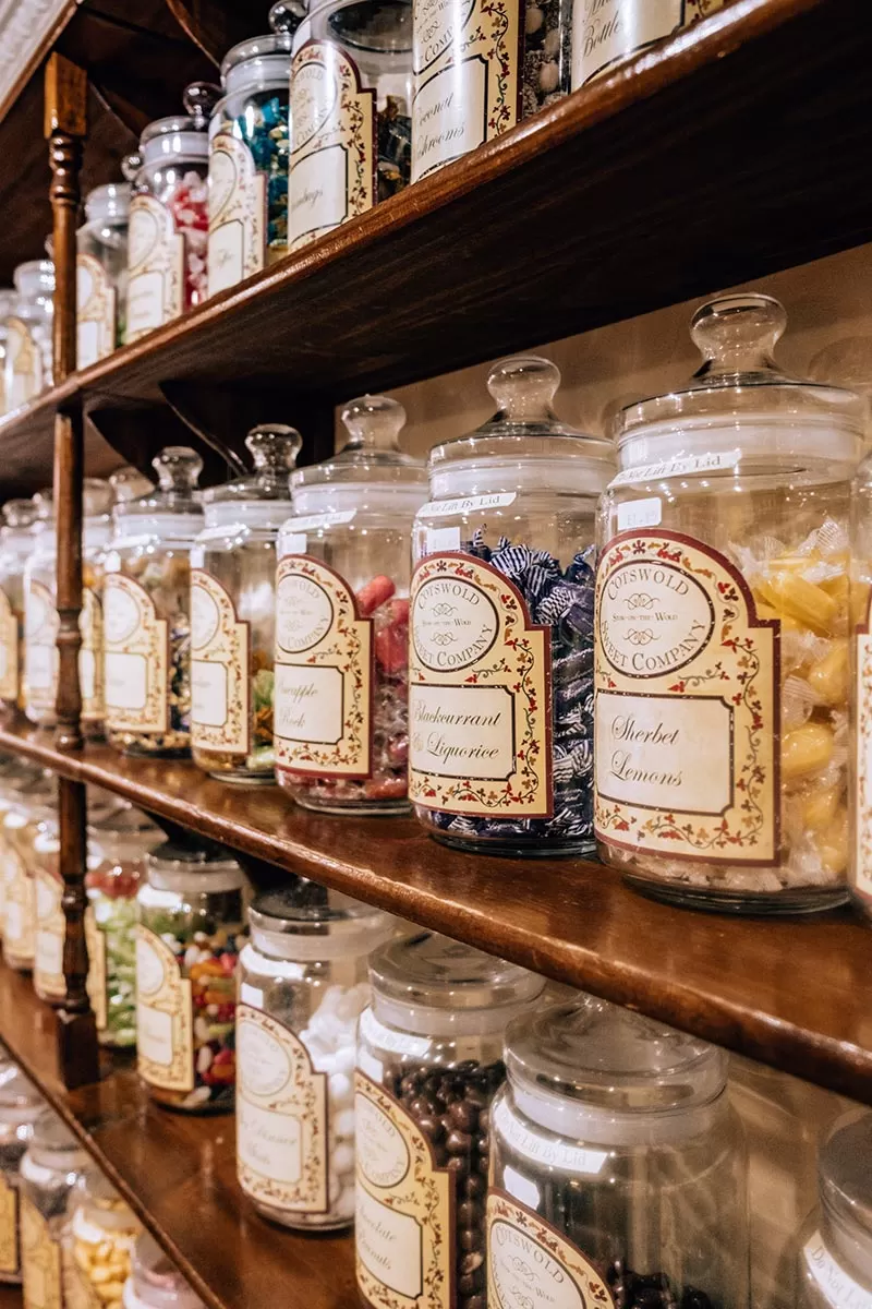 Things to do in Stow-on-the-Wold - Sweet jars inside The Cotswolds Sweet Company shop