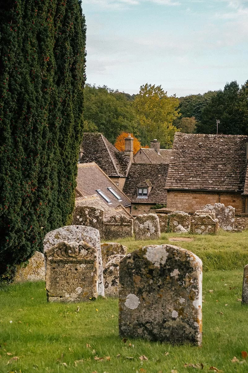 Top things to do in Upper Slaughter -The Cotswolds - St Peters Churchyard tombstones