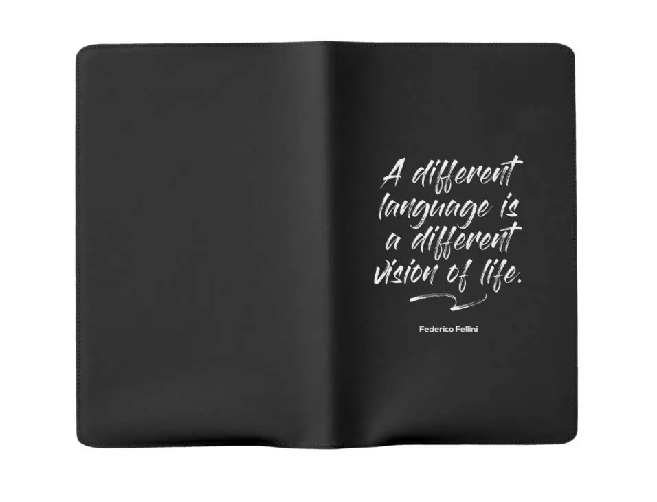 Gifts for language learners and travellers - A different language is a different vision of life - Moleskine Notebook