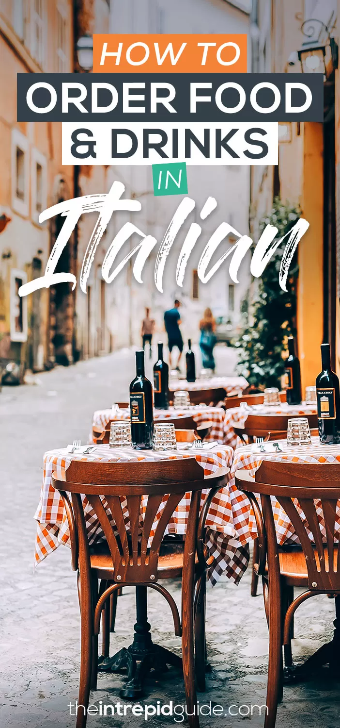 How to Order Food and Drinks in Italian [Italian for Beginners] - The  Intrepid Guide