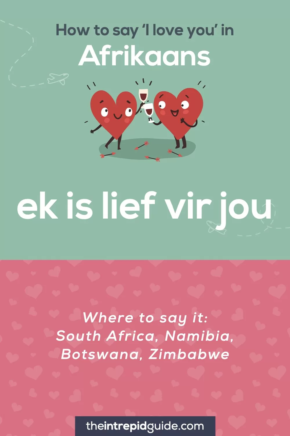 How to say I love you in different languages - Afrikaans - Ek is lief vir jou