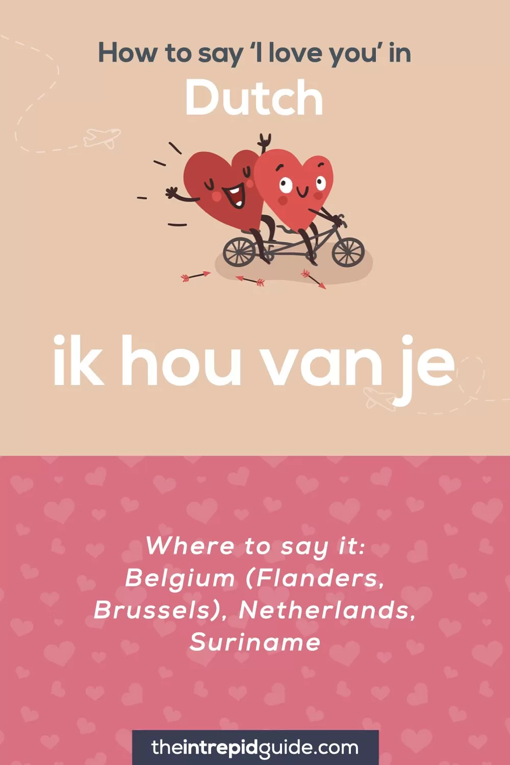 How to say I love you in different languages - Dutch - ik hou van je