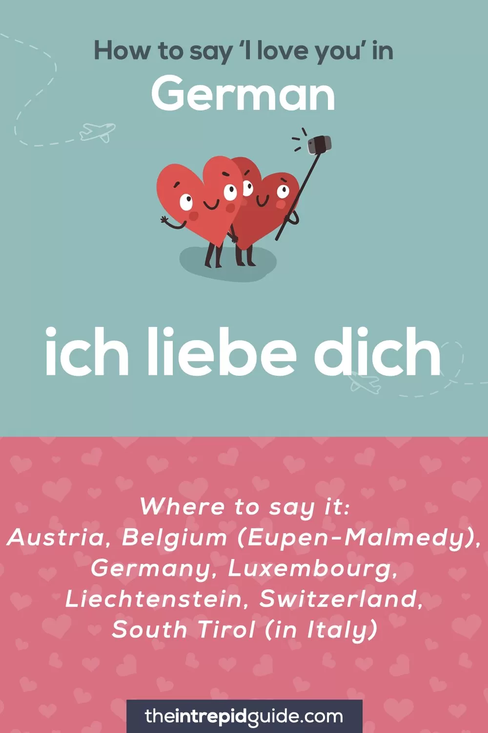 How to say I love you in different languages - German - ich liebe dich