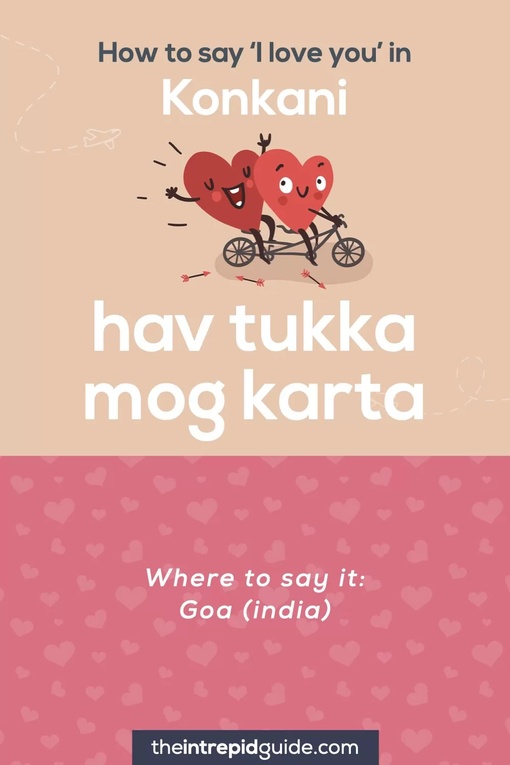 How to say I love you in different languages - Konkani - hav tukka mog karta