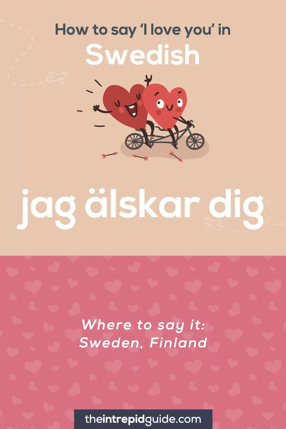 How to say I love you in different languages - Swedish - jag älskar dig