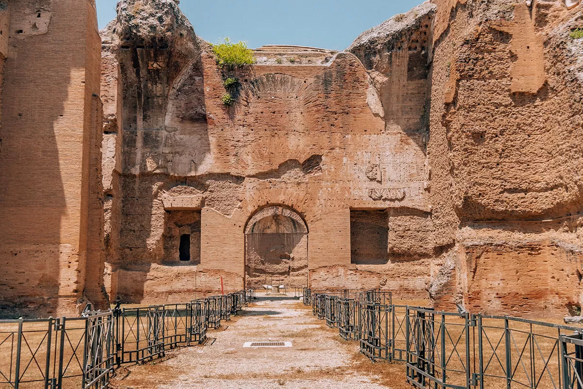 Unique Things to do in Rome - Baths of Caracalla long passageway