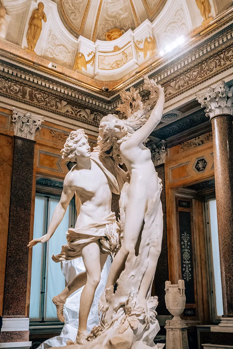 Unique Things to do in Rome - Galleria Borghese - Apollo and Daphne by Gian Lorenzo Bernini