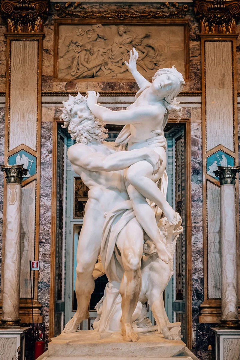 Rome 3 Day Itinerary - Things to do in Rome in 3 days - Galleria Borghese - The Rape of Proserpina by Bernini