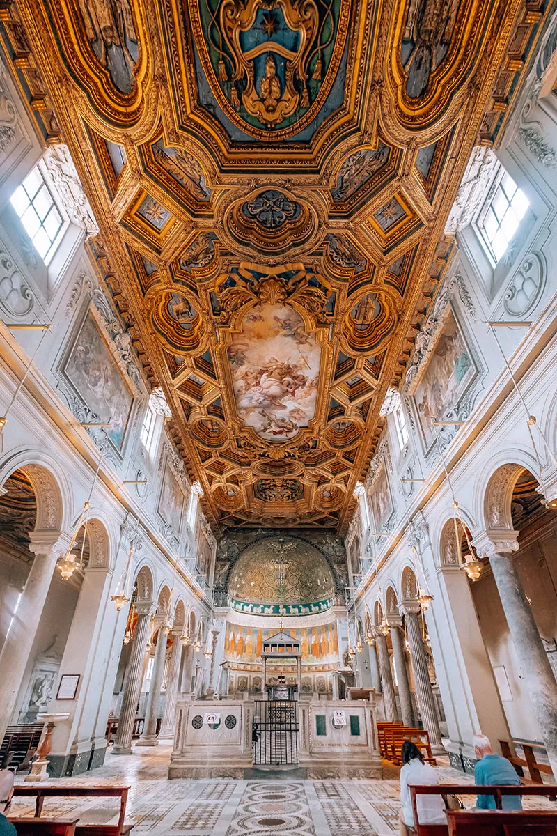 Unique Things to do in Rome - The Basilica of Saint Clement - Ceiling