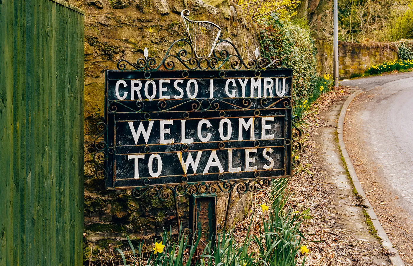 Essential Welsh Phrases for Travel - Welcome to Wales sign in Welsh