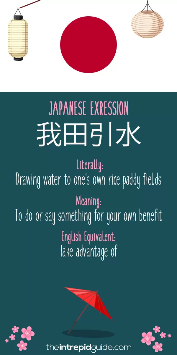 Japanese Idioms - Take advantage of