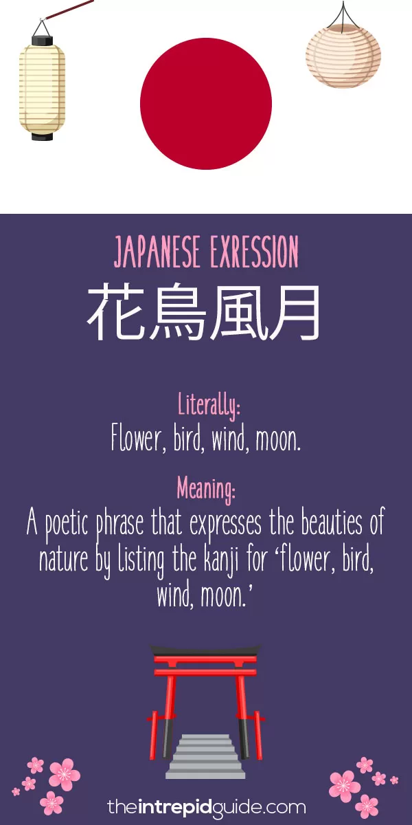 Japanese Idioms - Beauties of nature