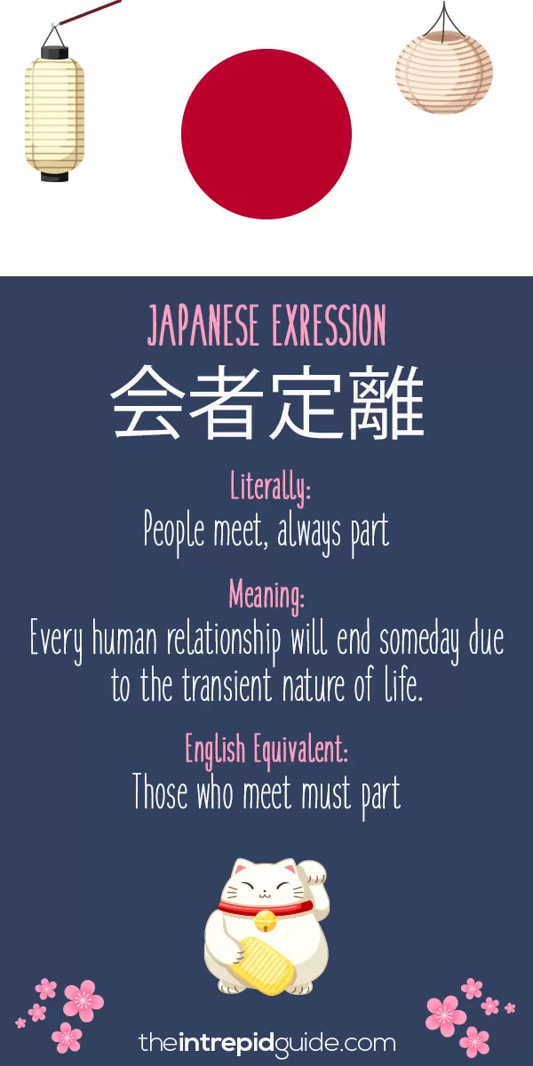 Japanese Idioms - Those who meet must part