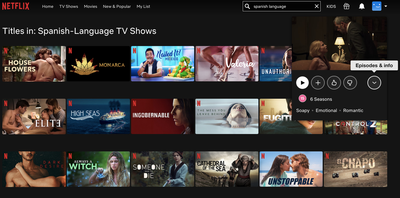 Language Learning with Netflix - Explore different categories and genres of content