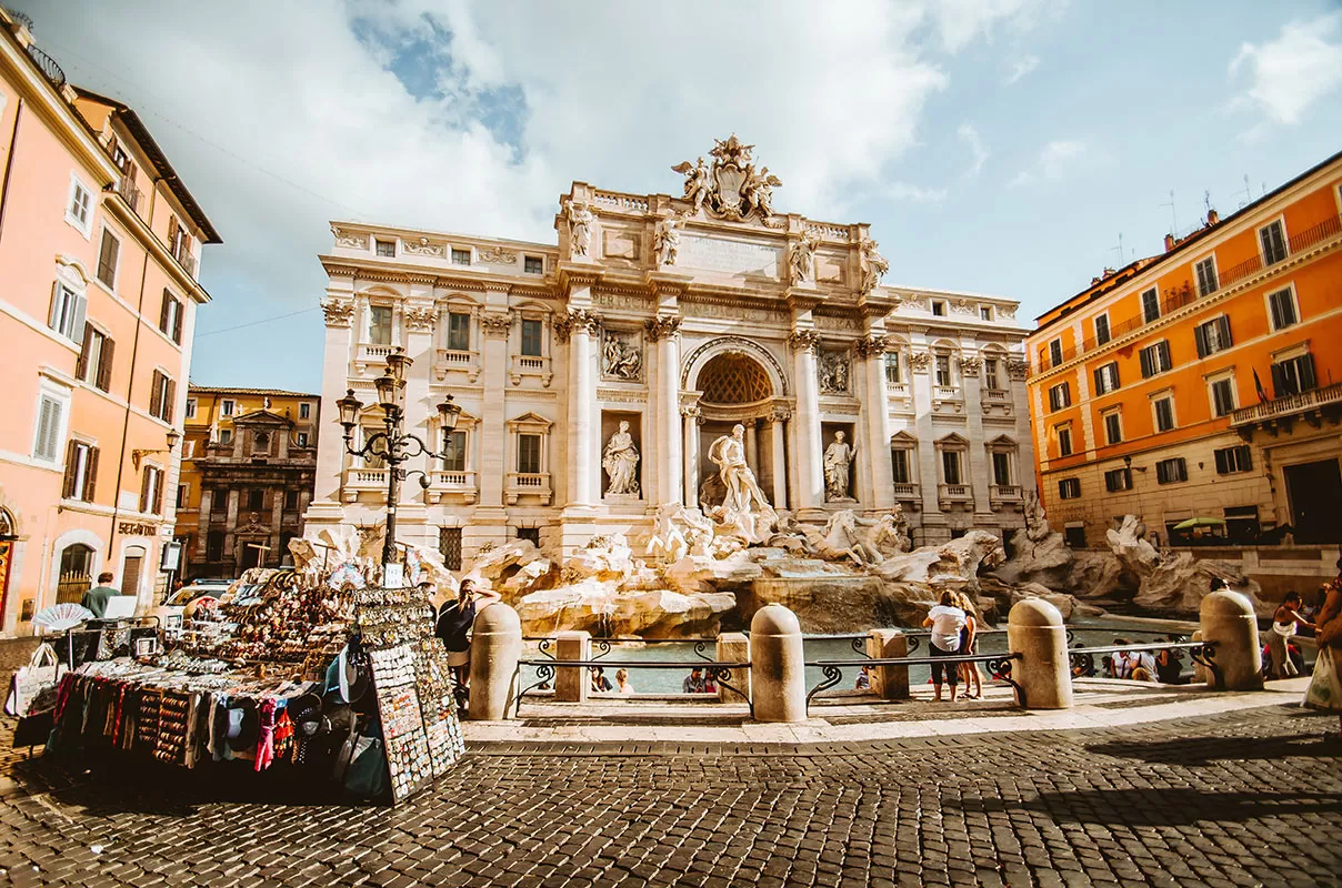 Italy Facts - The Trevi Fountain is Italy’s largest and most famous Baroque fountain